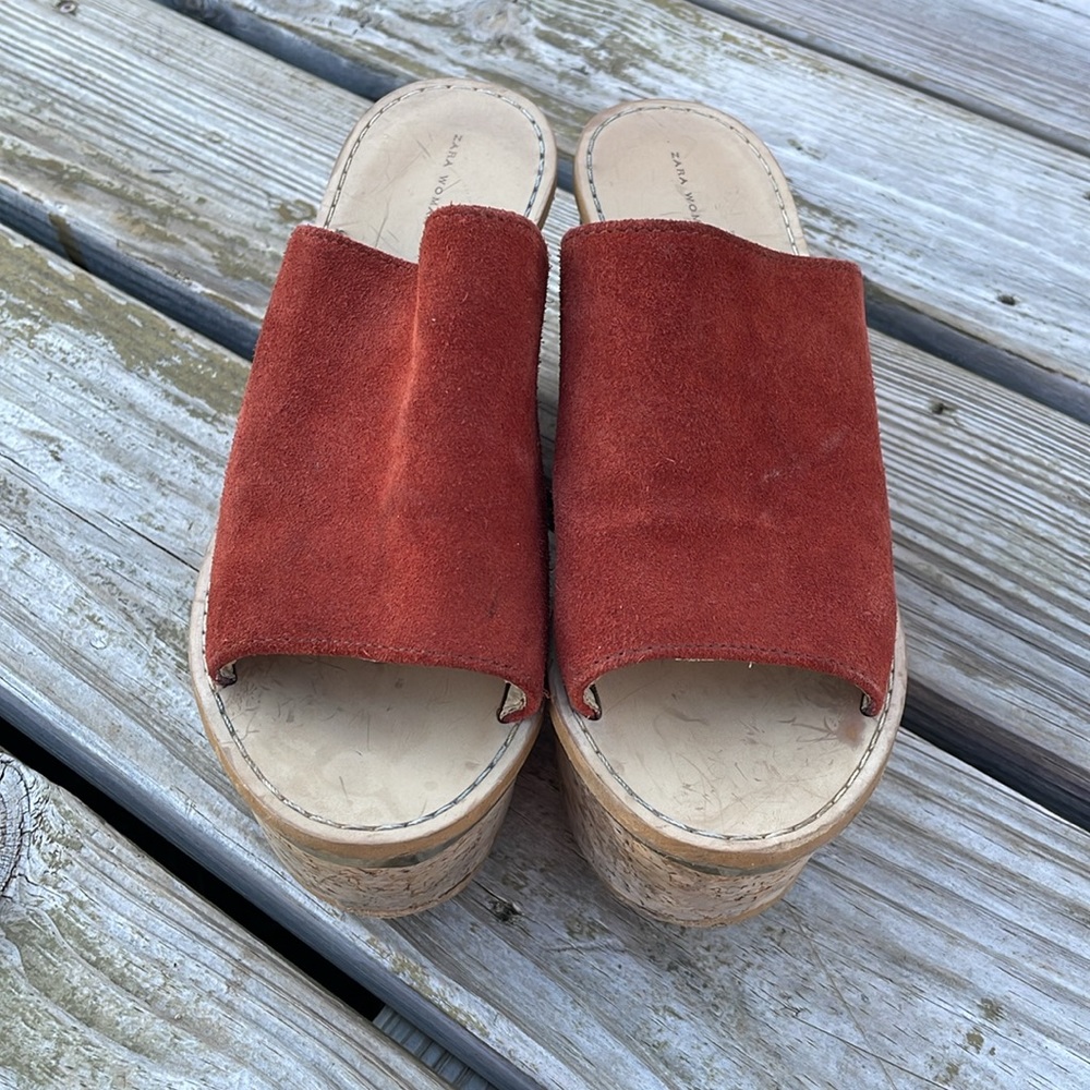 Zara woman wedges platfors size 37 - Picture 7 of 8